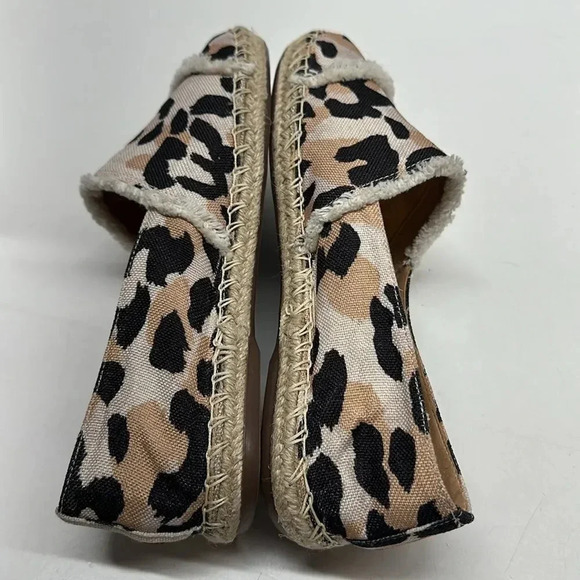 Schutz Ohanna Cheetah Espadrille Flats Slip On Shoes Animal Print Size 6.5 - Picture 8 of 12